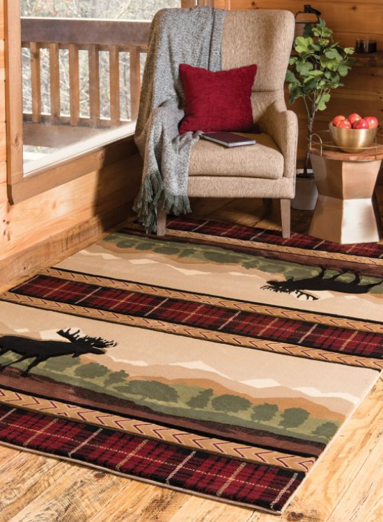 Area rug brand shops new cabin mountain