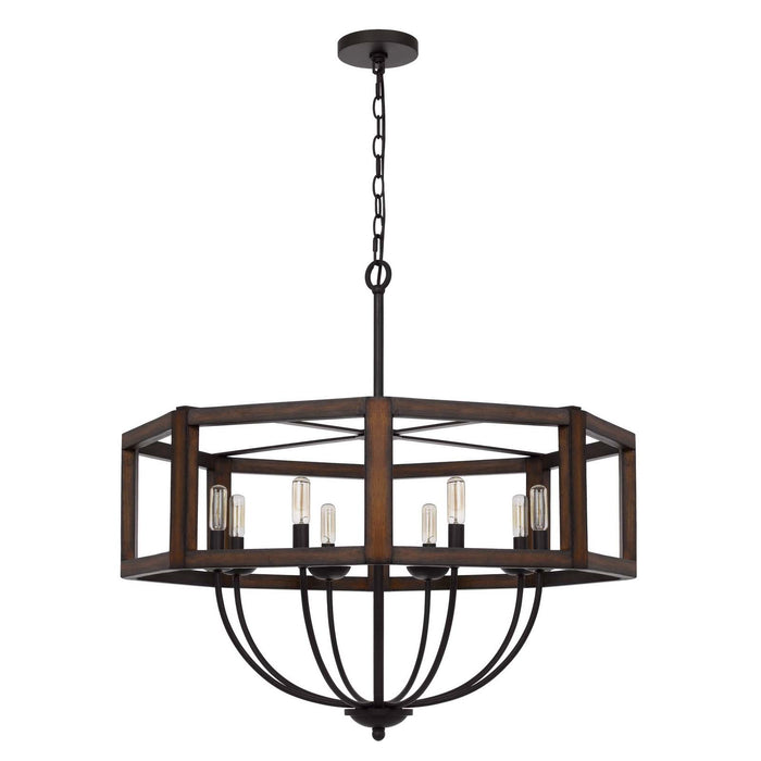 Boone-Hexagon-Farmhouse-8-Light-Chandelier-The-Cabin-Shack