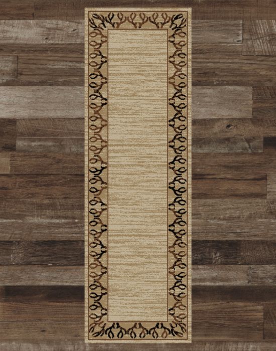 Antler Trail Runner Rug | The Cabin Shack