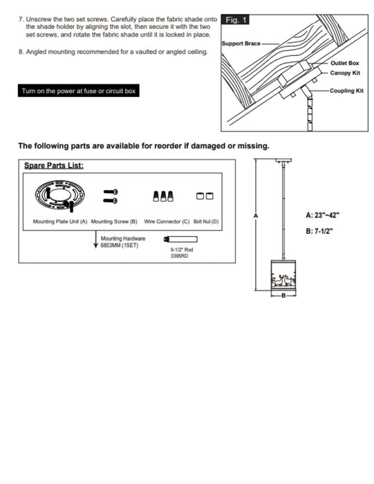 Grand Teton Mini Pendant Light Assembly Instructions | The Cabin Shack