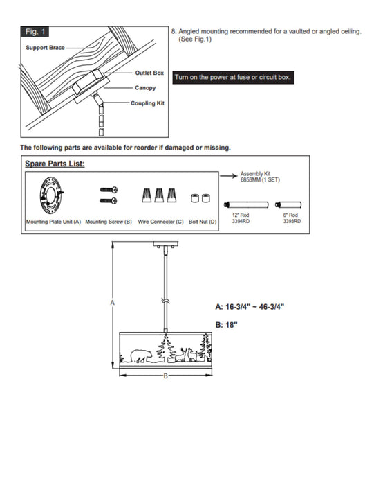 Grand Teton Pendant Light Assembly Instructions | The Cabin Shack