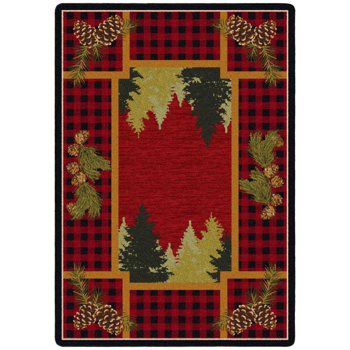 Plaid Woodland Rug | The Cabin Shack