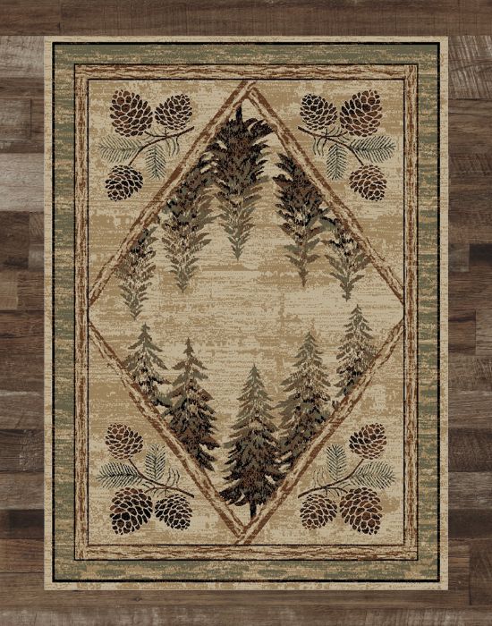 Pristine Pine Rug | The Cabin Shack