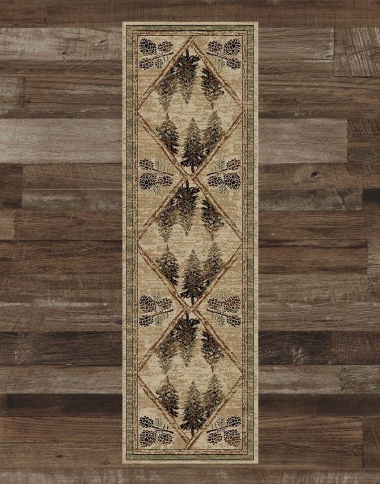 Pristine Pine Runner Rug | The Cabin Shack