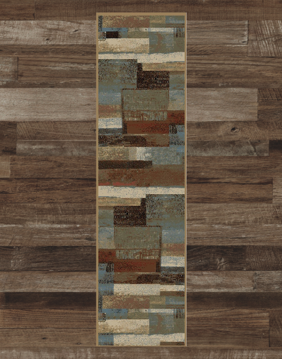 Scenic Square Runner Rug | The Cabin Shack